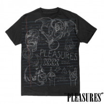 PLEASURES/ץ쥸㡼HOMEWORK T-SHIRT T / BLACK ֥å 