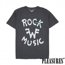 【PLEASURES/プレジャーズ×Weezer/ウィーザー】ROCK WASHED T-SHIRT Tシャツ / BLACK ブラック 黒|Tシャツ|PLEASURES
