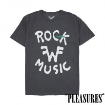 PLEASURES/ץ쥸㡼Weezer/ROCK WASHED T-SHIRT T / BLACK ֥å 