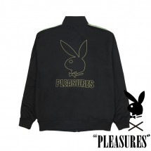 【PLEASURES/プレジャーズ×PLAYBOY/プレイボーイ】WICKED TRACK JACKET トラックジャケット / BLACK ブラック 黒|アウター|PLEASURES
