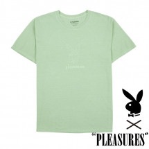 【PLEASURES/プレジャーズ×PLAYBOY/プレイボーイ】ENTERTAINMENT PIGMENT DYE T-SHIRT Tシャツ / GREEN グリーン 緑|Tシャツ|PLEASURE