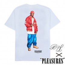 【PLEASURES/プレジャーズ×BIG L/ビッグL】FLAMBOYANT T-SHIRT Tシャツ / WHITE ホワイト 白|Tシャツ|PLEASURES