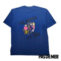 【PAS DE MER/パドゥメ】TOO SCHOOL T-SHIRT Tシャツ / BLUE ブルー|Tシャツ|Pas De Mer
