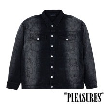 【PLEASURES/プレジャーズ】ENCORE TRUCKER JACKET トラッカージャケット / BLACK ブラック|アウター|PLEASURES