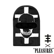 【PLEASURES/プレジャーズ×Psychic TV】PTV SKI MASK マスク / BLACK ブラック|帽子|PLEASURES