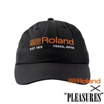 【PLEASURES/プレジャーズ×ROLAND/ローランド】ROLAND NYLON CAP キャップ / BLACK ブラック|帽子|PLEASURES