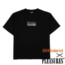 【PLEASURES/プレジャーズ×ROLAND/ローランド】ROLAND HEAVYWEIGHT T-SHIRT Tシャツ / BLACK ブラック|Tシャツ|PLEASURES