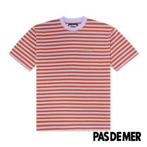 【PAS DE MER/パドゥメ】LOGO T-SHIRT Tシャツ / BROWN/LIGHT PURPLE ブラウン パープル|Tシャツ|Pas De Mer