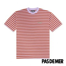 PAS DE MER/ѥɥLOGO T-SHIRT T / BROWN/LIGHT PURPLE ֥饦 ѡץ