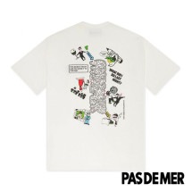 【PAS DE MER/パドゥメ】MAZE T-SHIRT Tシャツ / NATURAL ホワイト|Tシャツ|Pas De Mer