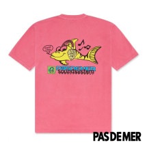 【PAS DE MER/パドゥメ】SOUNDSYSTEM T-SHIRT Tシャツ / OLD FUCSIA ピンク|Tシャツ|Pas De Mer