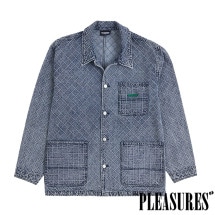 【PLEASURES/プレジャーズ】INGRESS CHORE COAT デニムチョアコート / WASHED INDIGO|アウター|PLEASURES