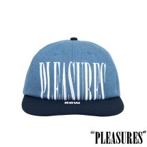 【PLEASURES/プレジャーズ】STRETCH SNAPBACK スナップバックキャップ / DENIM デニム|帽子|PLEASURES