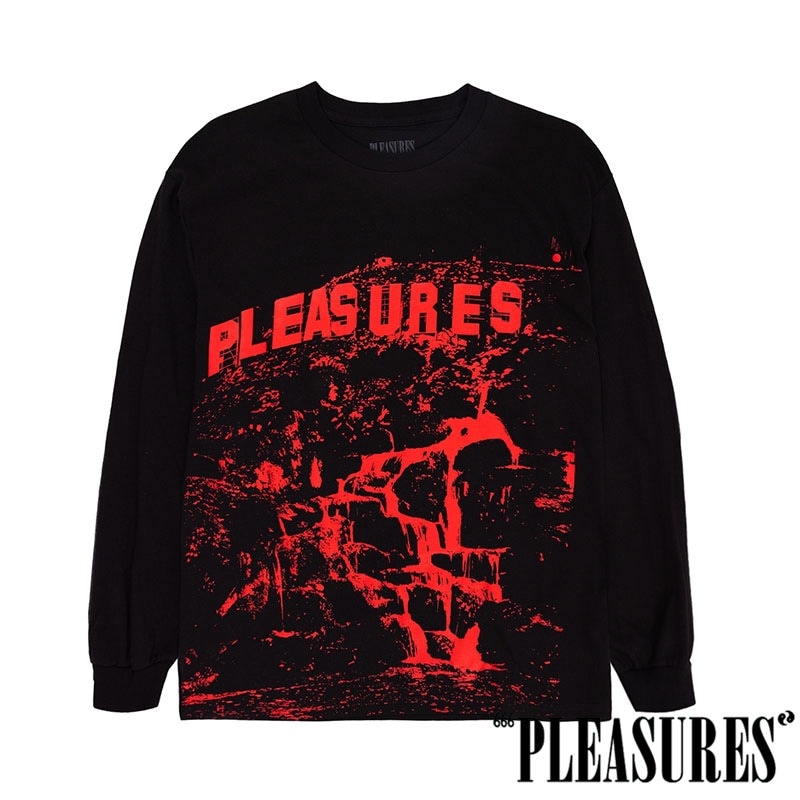 PLEASURES/プレジャーズ】THC LONG SLEEVE 長袖Tシャツ / BLACK