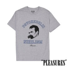 【PLEASURES/プレジャーズ】PSYCHEDELIC NIHILISM T-SHIRT Tシャツ / HEATHER GREY グレー|Tシャツ|PLEASURES