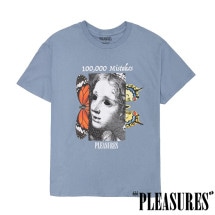 【PLEASURES/プレジャーズ】MISTAKES T-SHIRT Tシャツ / SLATE 水色|Tシャツ|PLEASURES