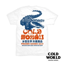 【COLD WORLD FROZEN GOODS/コールドワールドフローズングッズ】GATOR TEE Tシャツ / WHITE ホワイト|Tシャツ|COLD WORLD FROZEN GOODS