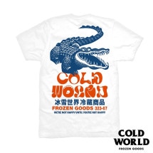 COLD WORLD FROZEN GOODS/ɥɥե󥰥åGATOR TEE T / WHITE ۥ磻