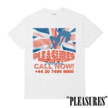 【PLEASURES/プレジャーズ】CALL NOW T-SHIRT Tシャツ / WHITE ホワイト|Tシャツ|PLEASURES