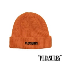 【PLEASURES/プレジャーズ】EVERYDAY BEANIE ニット帽 / ORANGE オレンジ|帽子|PLEASURES