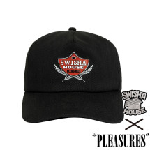 【PLEASURES/プレジャーズ×SWISHAHOUSE/スウィシャハウス】SWISHA SNAPBACK キャップ / BLACK ブラック|帽子|PLEASURES