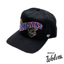【RAISED BY WOLVES/レイズドバイウルブス】CHAMPIONS '47 SNAPBACK スナップバックキャップ / BLACK|帽子|Raised by Wolves