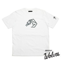 RAISED BY WOLVES/쥤ɥХ֥AG SLEEP POCKET TEE T / WHITE