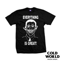 【COLD WORLD FROZEN GOODS/コールドワールドフローズングッズ】EVERYTHING IS GREAT TEE Tシャツ / BLACK ブラック|Tシャツ|COLD WORLD 