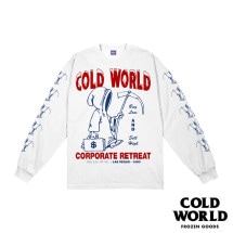 COLD WORLD FROZEN GOODS/ɥɥե󥰥åCORPORATE RETREAT LONG SLEEVE ĹµT / WHITE ۥ磻