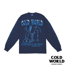 COLD WORLD FROZEN GOODS/ɥɥե󥰥åCORPORATE RETREAT LONG SLEEVE ĹµT / TRUE NAVY ͥӡ