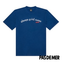 【PAS DE MER/パドゥメ】ALWAYS GOOD NEWS T-SHIRT Tシャツ / BLUE NAVY|Tシャツ|Pas De Mer