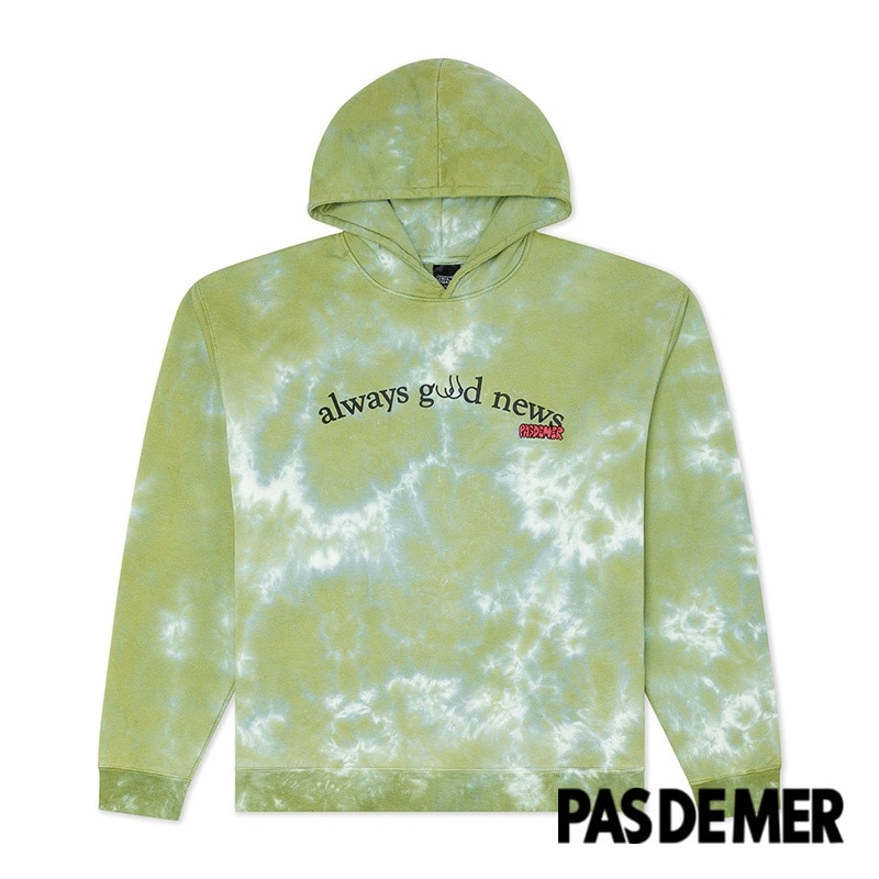 PAS DE MER/パドゥメ】ALWAYS GOOD NEWS HOODY パーカー / LIGHT GREEN