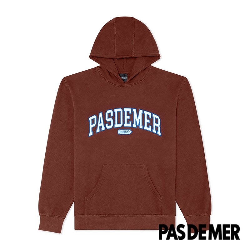 PAS DE MER/パドゥメ】PASDEMER DESIGN HOODY パーカー / BROWN 
