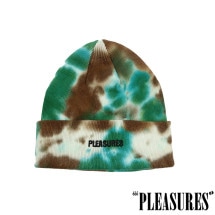 【PLEASURES/プレジャーズ】IMPACT DYED BEANIE ニット帽 / HUNTER|帽子|PLEASURES