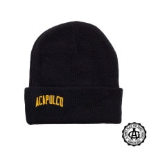 【ACAPULCO GOLD/アカプルコ ゴールド】VARSITY LOGO BEANIE ニット帽 / NAVY ネイビー|帽子|ACAPULCO GOLD