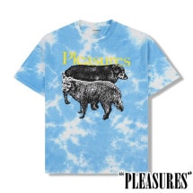 PLEASURES/ץ쥸㡼WET DOGS T-SHIRT T / BLUE DYE