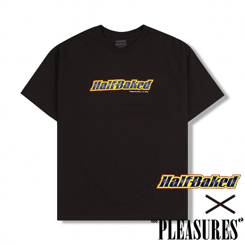 海外限定 PLEASURES × ハーフ ベイクト グラフィック Tシャツ PLEASURES/プレジャーズ×HALF BAKED/ハーフベイクド】HALF BAKED