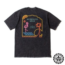 【ACAPULCO GOLD/アカプルコ ゴールド】NIGHT CLUB TEE (WORN EFFECT WASHD)  Tシャツ / CARBON BLACK|Tシャツ|ACAPULCO GOLD