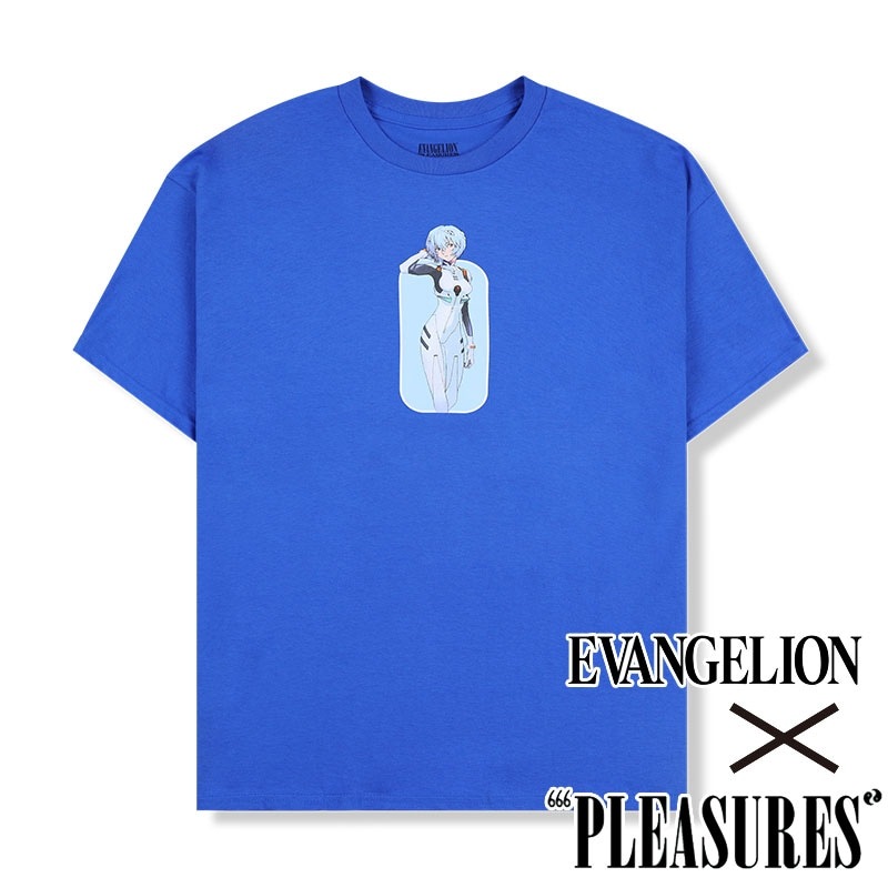 PLEASURES × エヴァンゲリオン 綾波レイ スマイル Tシャツ 000000015455_plIeiz3.jpg