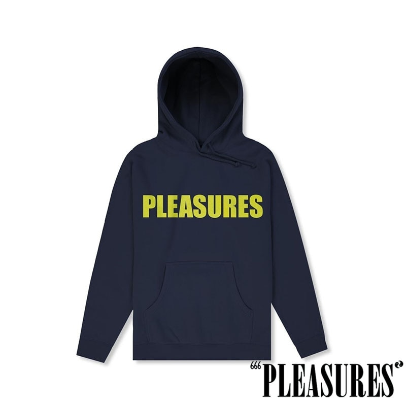 PLEASURES/プレジャーズ】SECURITY HOODIE パーカー / NAVY