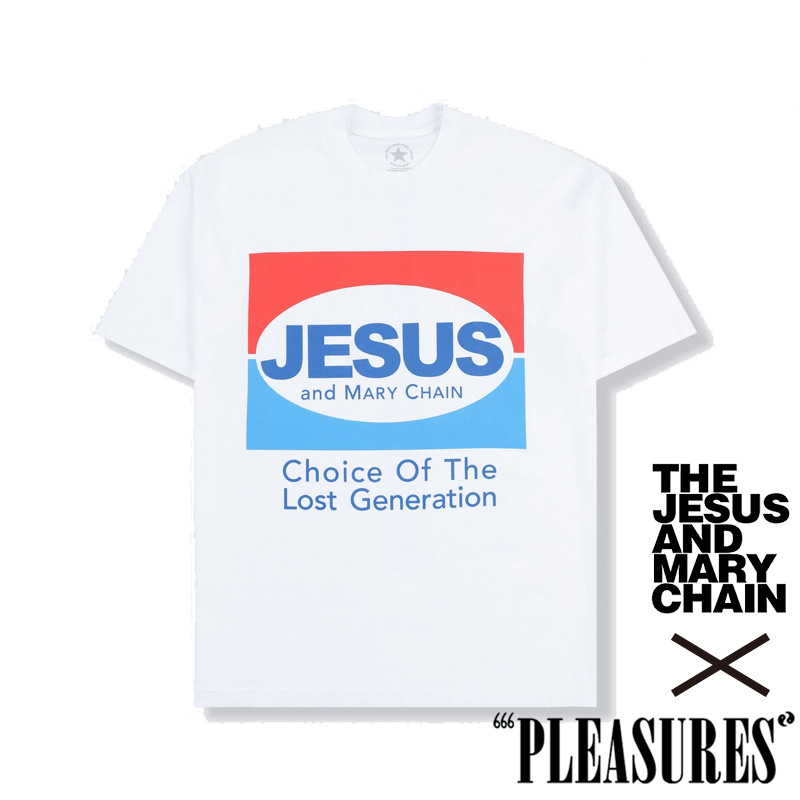 PLEASURES 関税込 傷ついたTシャツ PLEASURES/プレジャーズ×THE JESUS AND MARY CHAIN】 GENERATION