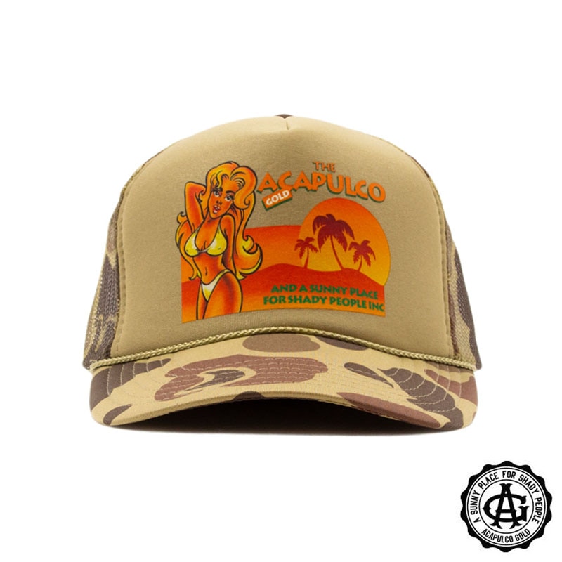 【ACAPULCO GOLD/アカプルコ ゴールド】WET DREAM TRUCKER CAP キャップ / CAMO | All ...