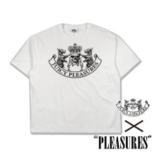 【PLEASURES/プレジャーズ×JUICY COUTURE】SKULL CREST HEAVYWEIGHT SHIRT Tシャツ / WHITE