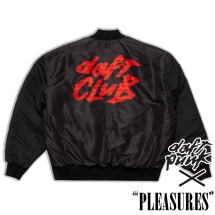 【PLEASURES/プレジャーズ×DAFT PUNK/ダフト・パンク】DAFT CLUB REVERSIBLE BOMBER ボンバージャケット / BLACK