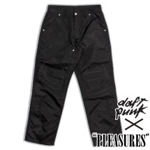 【PLEASURES/プレジャーズ×DAFT PUNK/ダフト・パンク】HELMETS NYLON WORK PANTS ワークパンツ / BLACK