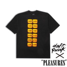【PLEASURES/プレジャーズ×DAFT PUNK/ダフト・パンク】TECHNOLOGIC T-SHIRT Tシャツ / BLACK