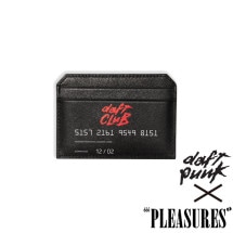 【PLEASURES/プレジャーズ×DAFT PUNK/ダフト・パンク】DAFT CLUB CARDHOLDER カードホルダー / BLACK
