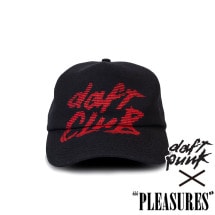 【PLEASURES/プレジャーズ×DAFT PUNK/ダフト・パンク】DAFT CLUB HAT キャップ / BLACK