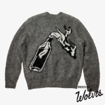 【RAISED BY WOLVES/レイズドバイウルブス】MOLOTOV CARDIGAN カーディガン / CHARCOAL