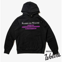【RAISED BY WOLVES/レイズドバイウルブス】DMA SNAP HOODIE パーカー / BLACK|スウェット|Raised by Wolves
